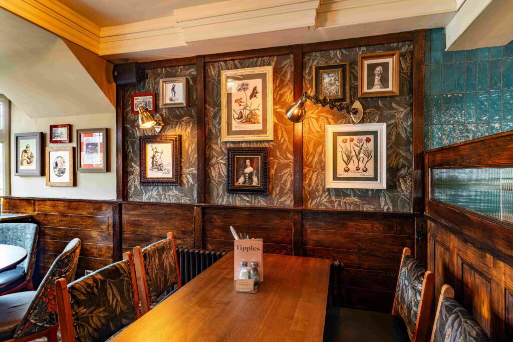 The Snug semi-private area at The Fletchers Arms, Denton